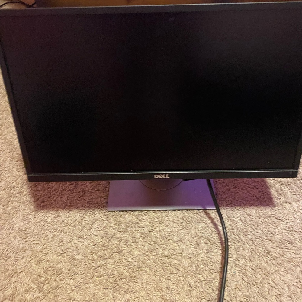 Dell Black External Monitor with Slim Design